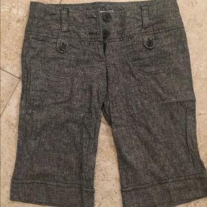 Charlotte Russe linen/Cotten grey pants